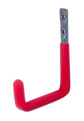 Produktbild von Alberts Wandhaken | grau, mit roter Gummierung | Durchmesser Ø12 mm | 140 x 115 mm | 5er Set