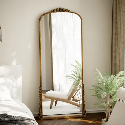 Produktbild von Koonmi Ganzkörperspiegel Barock 71 x 175 cm, Gold, PolyurethanRahmen