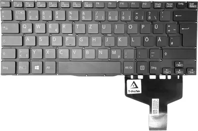 Produktbild von Schwarz - DEUTSCHE Tastatur ohne Rahm Kompatibel für Sony Vaio SVF14A1M2E, SVF14NA1EM