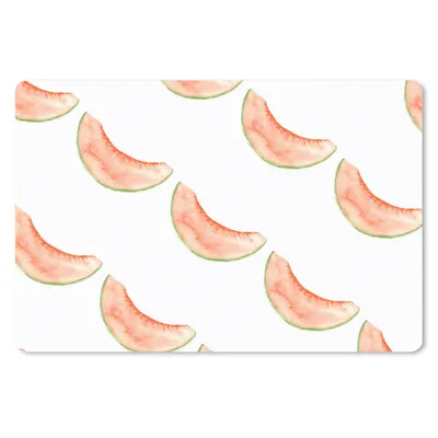 Produktbild von MuchoWow® Schreibtischunterlage Melone - Obst - Aquarell 60x40 cm - XXL Mauspad - Großes Mauspad