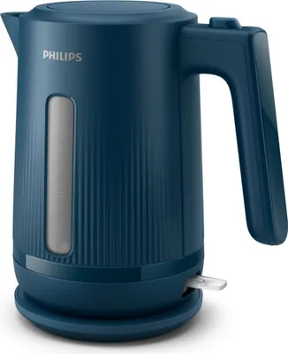 Produktbild von Philips 3000 series Wasserkocher, 1,7 l, 2200 W, Blau, Kunststoff, Überhitzungsschutz, Drahtlos