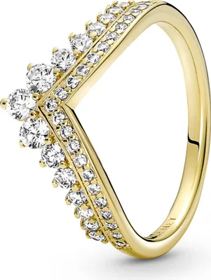 Produktbild von PANDORA Damenring Prinzessin Wishbone mit Zirkonia, gold