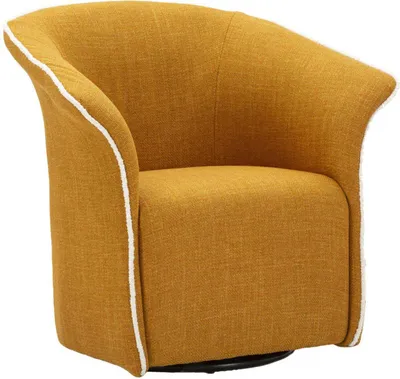 Obrázek produktu pro FURNLUX Křeslo Senape Yellow 84cm / Hlavní barva: žlutá / Rozměry: 84 x 80 x 66 cm