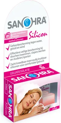 Productafbeelding van SANOHRA siliconen oordoppen, set van 6