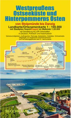 Obrázok produktu pre Mapa západopruského pobrežia Baltského mora a Východného Pomoranska