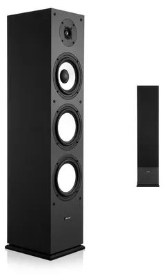 Produktbild von VEVOR Passive Standlautsprecher Paar, 3-Wege, Standlautsprecher, 19,05 mm & 25,4 mm Hochtöner, Dual 133,35 mm Tieftöner, 145W Spitzenleistung, 70Hz–20kHz Frequenzgang, MDF-Gehäuse, für Heim-Audio, 200W, 1 Pack-a