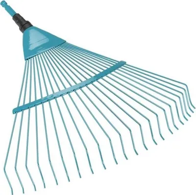 Immagine prodotto di Rastrello da giardino Combisystem Gardena, 50 cm, filo metallico resistente, 22 denti