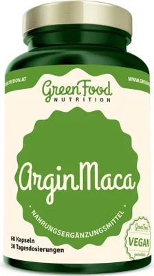 Produktbild von GreenFood Nutrition ArginMaca 60 Kapseln