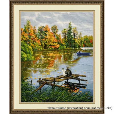 Zdjęcie produktu dla Zestaw do haftu krzyżykowego "Maruska i Kotovsky", wzór liczony, 34x40cm