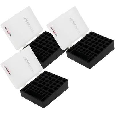 Produktbild von ANSMANN Batteriebox für 48 Batterien Akkus, 3 Stück, für Größe AAA, AA, 9V