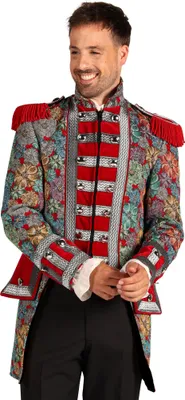 Produktbild von Karnevalsgarde Jacke floral Faschingskostüm Herren Größe: S