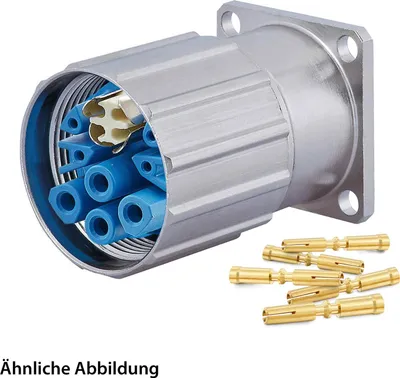 Immagine prodotto di SET HUMMEL incl. contatti M23 Connettore ibrido, inserto a crimpare diritto Numero di poli 3+4+4+PE, presa con