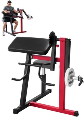Obrázok produktu pre Posilňovacia lavica 2 v 1 na bicepsy a tricepsy - predlžovací stroj - fitness vybavenie na budovanie svalov