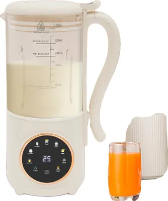 Obrázok produktu pre Stroj na výrobu sójového nápoja, výkon 600 W, objem 1,4 l, 16 čepelí, LED displej, funkcia čistenia jedným stlačením tlačidla