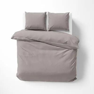 Produktbild von Bettwäsche, Baumwoll-Makosatin, einfarbig 200x220 Beige