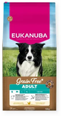 Produktbild von EUKANUBA Adult mit Huhn 12kg Getreidefreies Trockenfutter für ausgewachsene Hunde kleiner und mittlerer Rassen