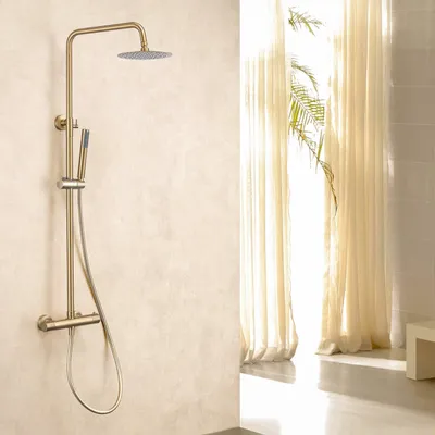 Produktbild von LOMAZOO Duschsysteme Regendusche Orléan Edelstahl Gold