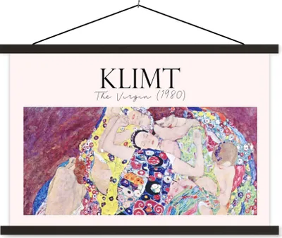 Produktbild von MuchoWow® Textilposter Kunst - Gustav Klimt - Alte Meister 120x80 cm mit schwarzem Rahmen - Wanddeko