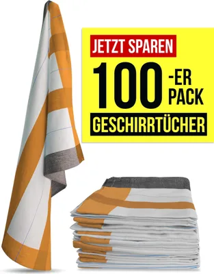 Produktbild von Aspero 100 Geschirrtücher aus Baumwolle