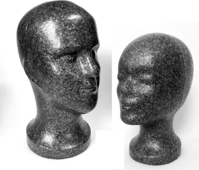 Produktbild von FP Styroporkopf Set SAM & EVE - TOP Markenqualität (anthrazith-schwarz)