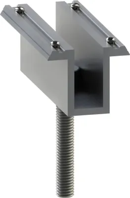 Produktbild von Alumero Mittelklemme AC, mit Pins, M8x50, L=80mm, 1 Stk.