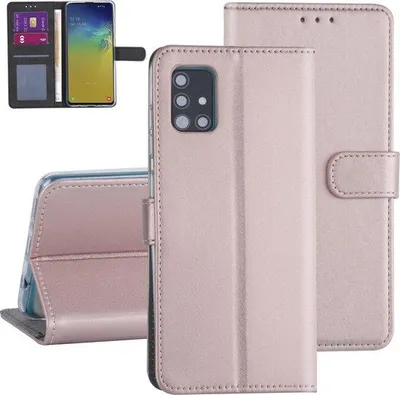 Image de Étui Samsung pour Galaxy A71 - Or - Étui à rabat - Porte-cartes (A715F)