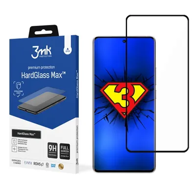Produktbild von 3mk Display Gehärtetes Glas HardGlass Max für Xiaomi 11T/11T Pro 0,3mm 9H