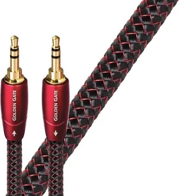 Produktbild von AudioQuest 2m Golden Gate 3.5mm, 3.5mm, Männlich, 3.5mm, Männlich, 2 m, Schwarz
