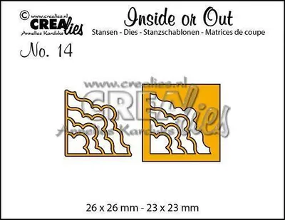 Produktbild von Crealies Inside or Out No.14 Stanzschablone - Ecken H