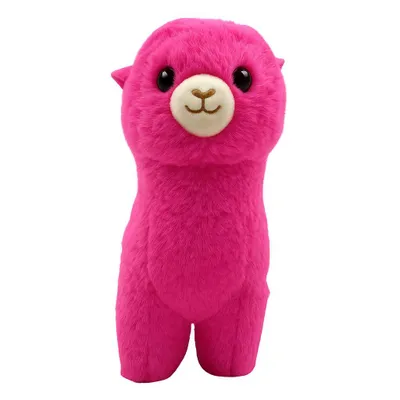 Produktbild von Kuscheltier Alpaka 20 cm rosa – Weiches Plüschtier Stofftier