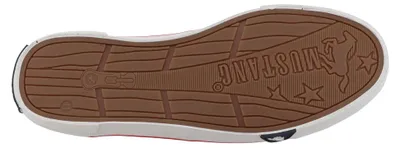 Produktbild von Mustang Herren Sneaker Canvas Slipper im Denim-Look 26M0211005, Größe:41 EU, Farbe:Weiß