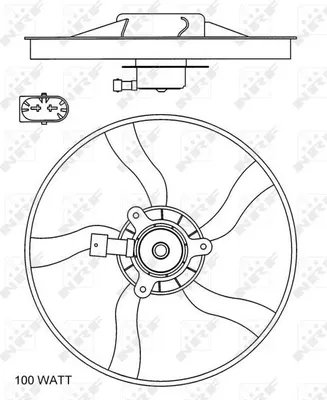 Image de Ventilateur de refroidissement moteur NRF pour CITROEN XSARA PICASSO
