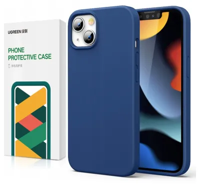 Obrázok produktu pre Gumený flexibilný silikónový kryt pre iPhone 13 Pro Max modrý