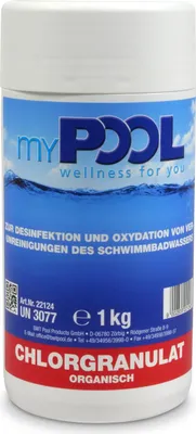 Produktbild von myPOOL Chlorquick Gran Schnellgranulat 1,0 kg