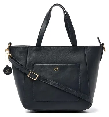 Zdjęcie produktu dla dR Amsterdam Torba na ramię | Skórzana torba na ramię | Torebki damskie | Damska torba crossbody | Faggio - 903710 Niebieski