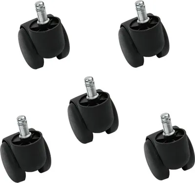 Obrázok produktu pre INF Stolička koliesko otočné koliesko nábytkové koliesko 5-balenie 50 mm / 2 palce čierna