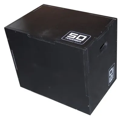 Zdjęcie produktu dla Plyometria skrzynia drewniana Sedco DARKWOOD, 50/60/70 cm, czarna