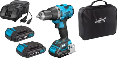 Produktbild von Hazet Akku-Bohrschrauber 18 V inkl. 2x2,5Aku Akkus und Schnelladegerät & Tasche