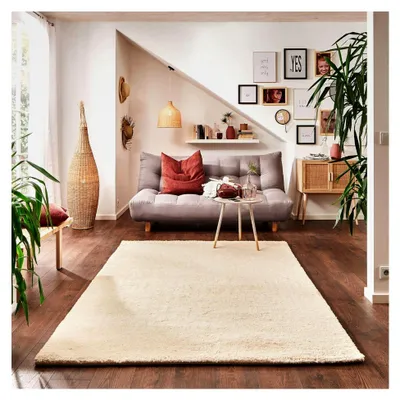 Produktbild von Berber Teppich Meknes | Wolle Schurwolle | 15/15 Simple Spezial | Uni, Größe: 70x140 cm, Original aus Marokko, Teppich für das Wohnzimmer
