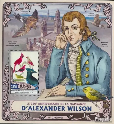 Produktbild von Briefmarken Niger 2016 Mi Block 501 (kompl. Ausg.) postfrisch Alexander Wilson