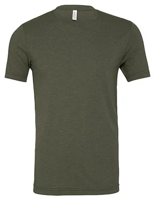 Produktbild von Canvas 3413 | Triblend Crew Neck T-Shirt / Meliert - Farbe: Military Green Triblend - Größe: L
