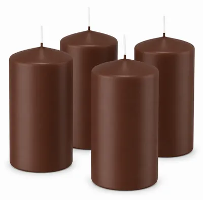 Produktbild von 4er Set Adventskranzkerzen Kastanie 150 x 98 mm | Wiedemann Kerzen, KI-generiertes Bild