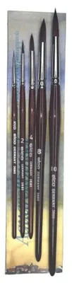 Produktbild von Aquarellpinselset ELCO PINSEL – Mahagoni – Kunsthaar – 5 Stück