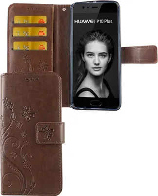 Produktbild von Schutz Hülle Blumen für Handy Huawei P10 Plus Coffee