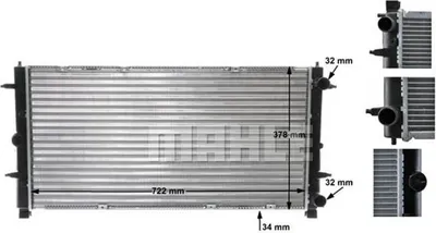 Produktbild von Mahle Motorkühler für VW Transporter T4