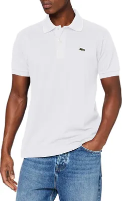 Produktbild von Lacoste Polohemd in klassischer Passform, weiß