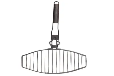 Zdjęcie produktu dla GRILL DO RYB Z MOBILNYM UCHWYTEM 24X41CM MUSTANG Black Line