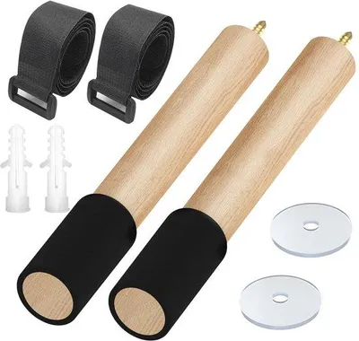 Image de Support mural pour vélo, peu encombrant, en bois, 1 pièce
