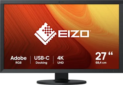 Produktbild von EIZO ColorEdge CS2740, 68,6 cm (27"), 3840 x 2160 Pixel, 4K Ultra HD, LCD, 10 ms, Schwarz