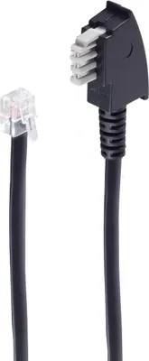Obrázok produktu pre shiverpeaks ®-BASIC-S--TAE N-konektor na západný konektor 6/6, pre faxy, 6-vodičový, 3,0 m (BS70163)